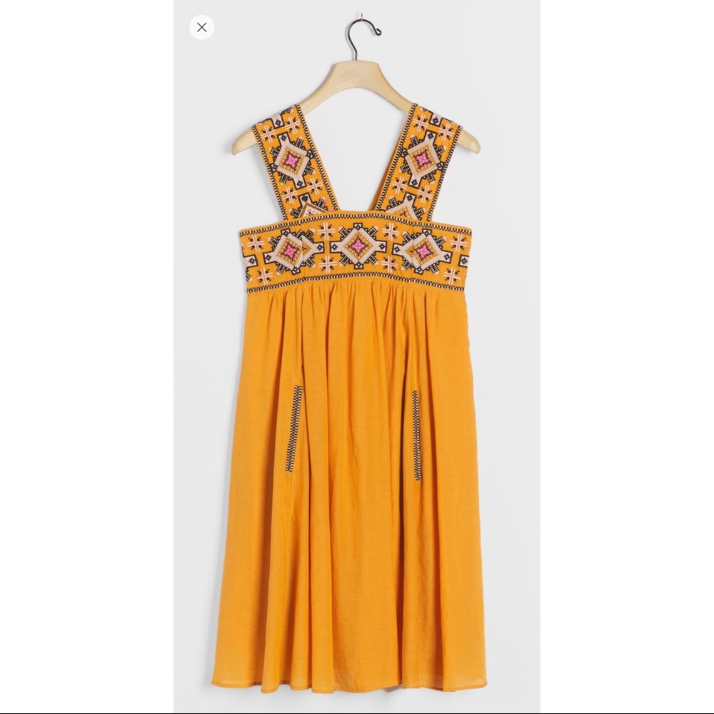 NWT Embroidered Swing Dress